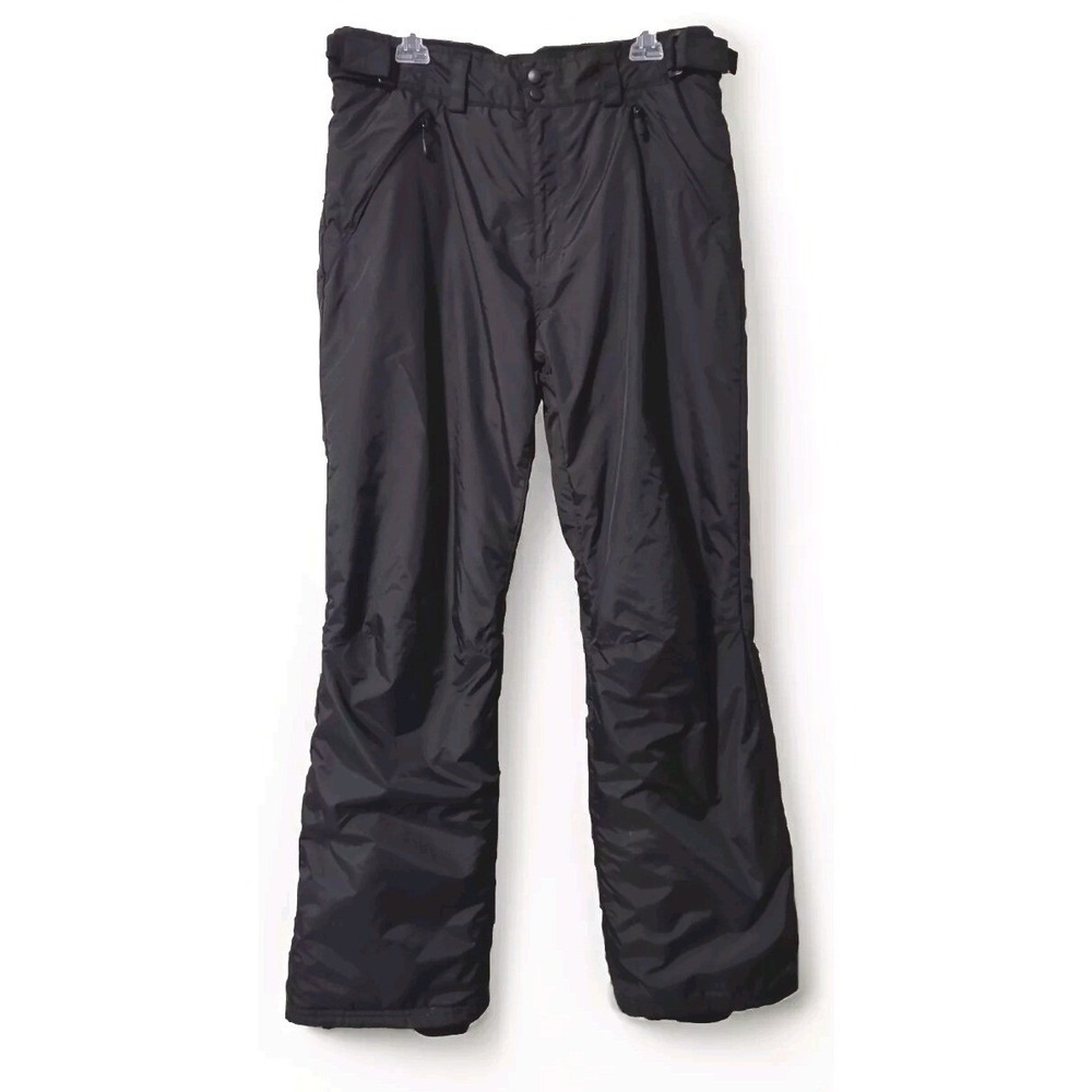 Swiss Tech Snow Pants L 36-38 Gorp Core Black Insulated Ski Snowboard Mens 2176R